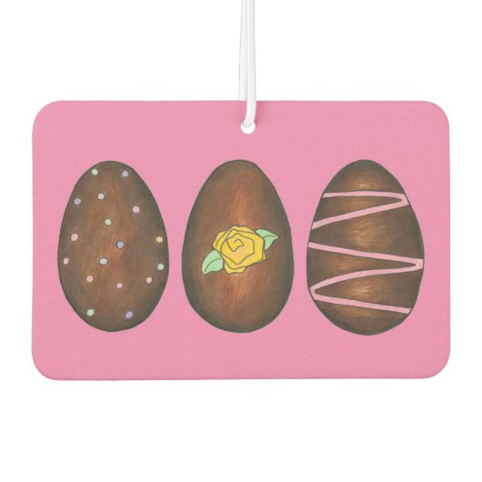 Schokolade Buttercreme Ostereier Süßeier Autolufterfrischer (Vorderseite)