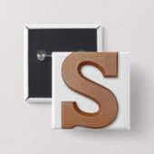 Schokolade Button (Vorne & Hinten)