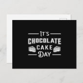 Schokolade Cake Day Cocoa Süßes Geschenk Idee Postkarte (Vorne/Hinten)