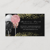 Schokolade Cakepops Glitzer Backkuchen Decorator Visitenkarte (Vorderseite)