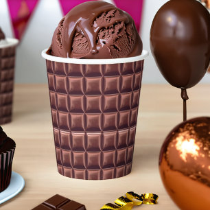 Schokolade Candy Bar Pappbecher