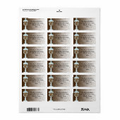 Schokolade Candy Buffet Bar, Urn der Süßigkeiten Adressaufkleber (Vorne)