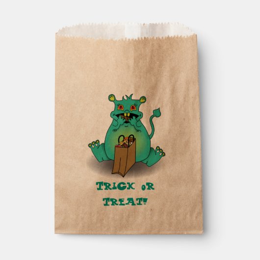 Schokolade Candy Monster Geschenktütchen (Vorderseite)