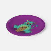 Schokolade Candy Monster Pappteller (Schrägansicht)