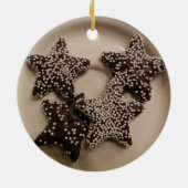 Schokolade Candy STars Keramikornament (Hinten)