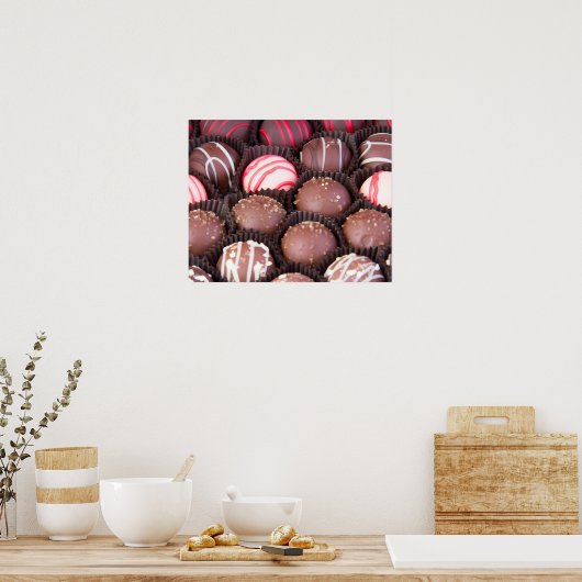 Schokolade Candy Truffle Poster (Küche)