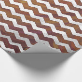 Schokolade Carmel Swirl Zickzack Muster Geschenkpapier (Ecke)