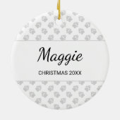 Schokolade Cartoon Hund und Text der Dackel Keramik Ornament (Hinten)