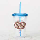 Schokolade Cartoon Illustration Acryltrinkbecher (Vorderseite)