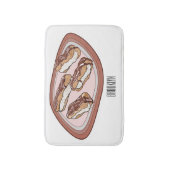 Schokolade Cartoon Illustration Badematte (Vorderseite Vertikal)