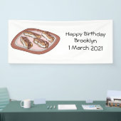 Schokolade Cartoon Illustration Banner (Messe)