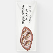 Schokolade Cartoon Illustration Banner (Vertikal)
