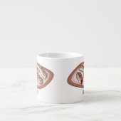 Schokolade Cartoon Illustration Espressotasse (Vorderseite)