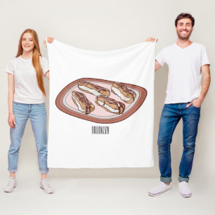 Schokolade Cartoon Illustration Fleecedecke