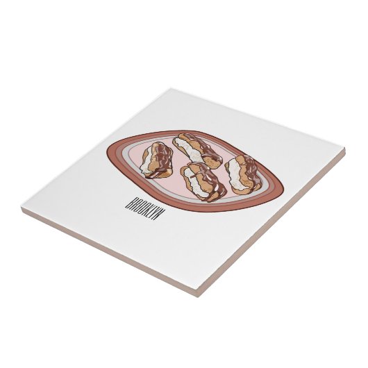 Schokolade Cartoon Illustration Fliese (Seite)