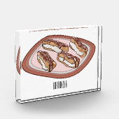 Schokolade Cartoon Illustration Fotoblock (Links)