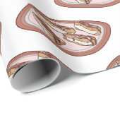 Schokolade Cartoon Illustration Geschenkpapier (Rolleneckpunkt)