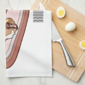 Schokolade Cartoon Illustration Geschirrtuch (Viertel Falte)