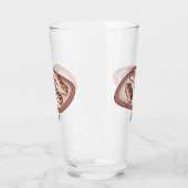 Schokolade Cartoon Illustration Glas (Links)