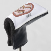 Schokolade Cartoon Illustration Golf Headcover (3/4 Vorderseite)