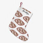 Schokolade Cartoon Illustration Kleiner Weihnachtsstrumpf (Vorderansicht (hängend))
