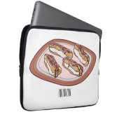 Schokolade Cartoon Illustration Laptopschutzhülle (Vorne Rechts)