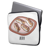 Schokolade Cartoon Illustration Laptopschutzhülle (Vorderseite Links)