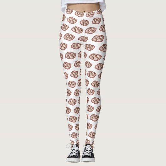 Schokolade Cartoon Illustration Leggings (Vorderseite)