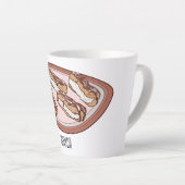 Schokolade Cartoon Illustration Milchtasse (Rechte Ecke)