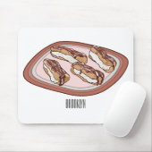 Schokolade Cartoon Illustration Mousepad (Mit Mouse)