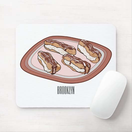 Schokolade Cartoon Illustration Mousepad (Mit Mouse)