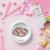 Schokolade Cartoon Illustration Pappteller (Party)