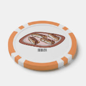 Schokolade Cartoon Illustration Pokerchips (Einzeln)