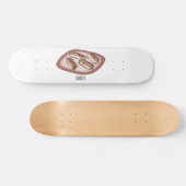 Schokolade Cartoon Illustration Skateboard (Horizontal)