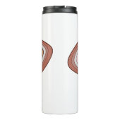 Schokolade Cartoon Illustration Thermosbecher (Rückseite)