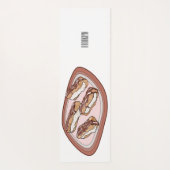 Schokolade Cartoon Illustration Yogamatte (Rückseite)