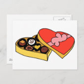 Schokolade-Cartoon Postkarte (Vorne/Hinten)