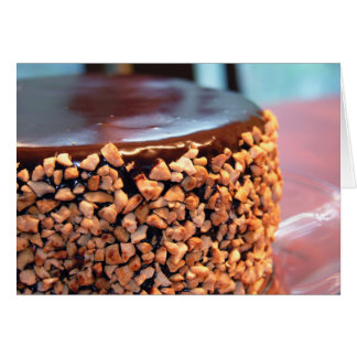 Schokolade Cashew Brownie Cake Card (Leere)