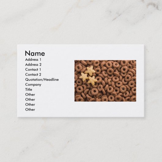 Schokolade Cereale Visitenkarte (Vorderseite)