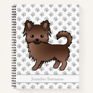 Schokolade Chihuahua Hund & Text Notizblock