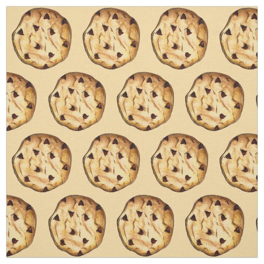 Schokolade Chip Cookie Backwaren Desserts Stoff (Muster)