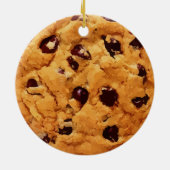 Schokolade Chip Cookie Keramik Ornament (Hinten)