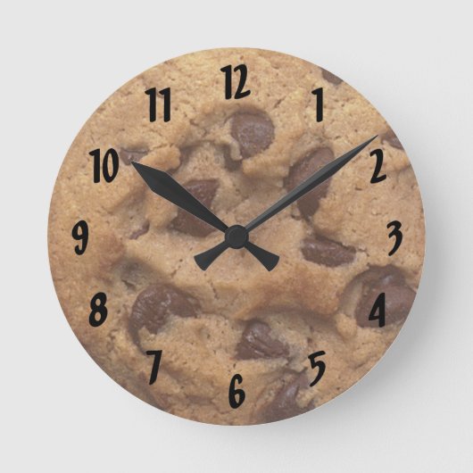 Schokolade Chip Cookie Numberwand Uhr (Vorderseite)