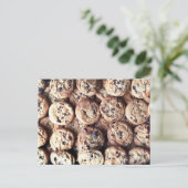 Schokolade Chip Cookie Postkarte (Stehend Vorderseite)
