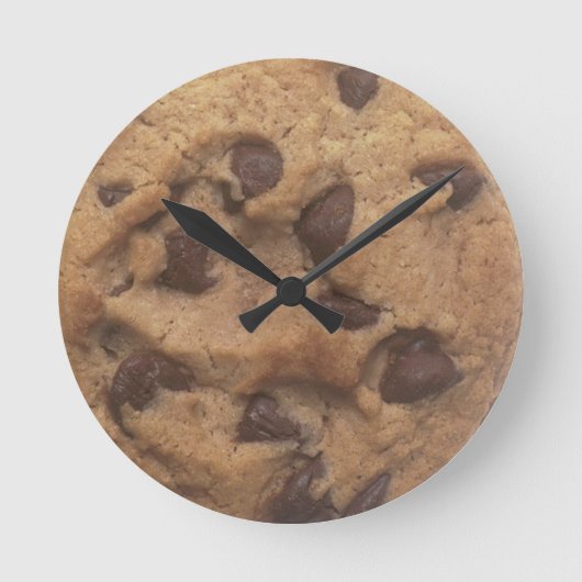 Schokolade Chip Cookie Round Clock Runde Wanduhr (Vorderseite)