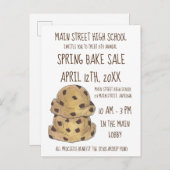 Schokolade Chip Cookie Teig Kuchen Verkauf Cookies Einladungspostkarte (Vorne/Hinten)