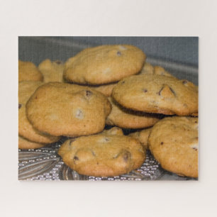 Schokolade Chip Cookies auf Platter-Foto Puzzle