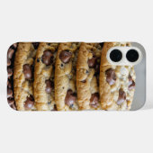 Schokolade Chip Cookies auf Schokoladenwürmern Case-Mate iPhone Hülle (Rückseite (Horizontal))