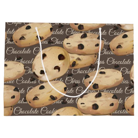 Schokolade Chip Cookies Backen Große Geschenktüte (Rückseite)