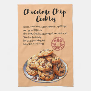 Schokolade Chip Cookies Backen Rezept Geschirrtuch